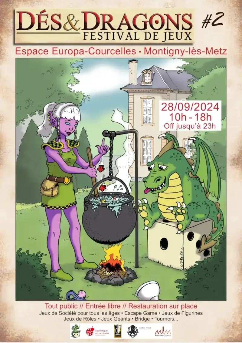 Affiche officielle Festival Dés & Dragons 2024