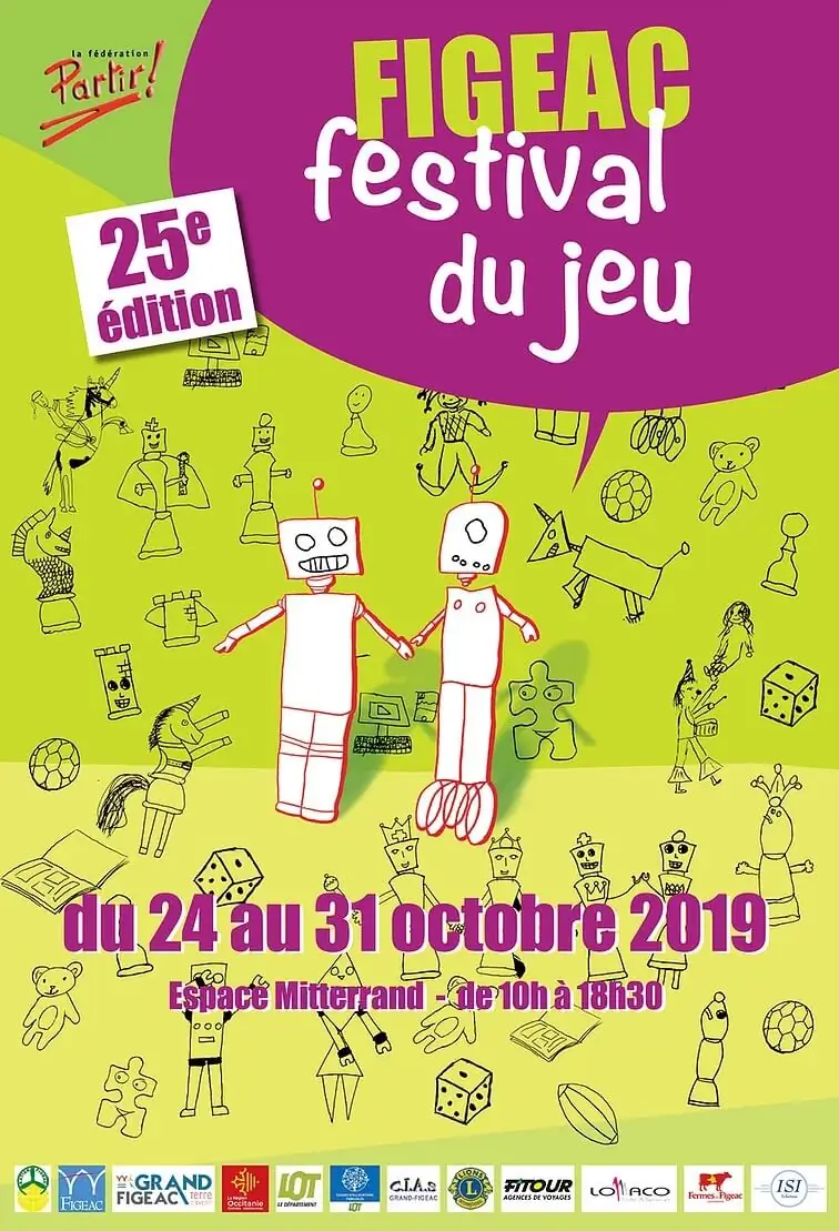 Affiche officielle Festival du Jeu de Figeac 2022
