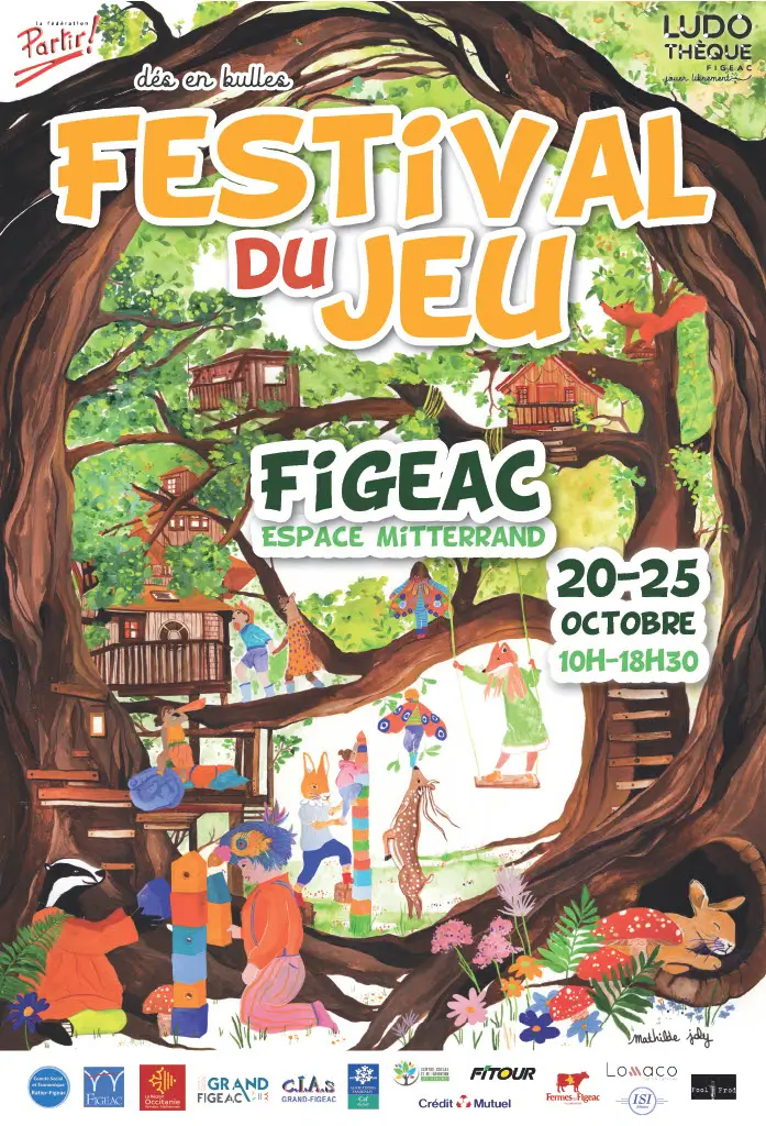 Affiche officielle Festival du Jeu de Figeac 2025