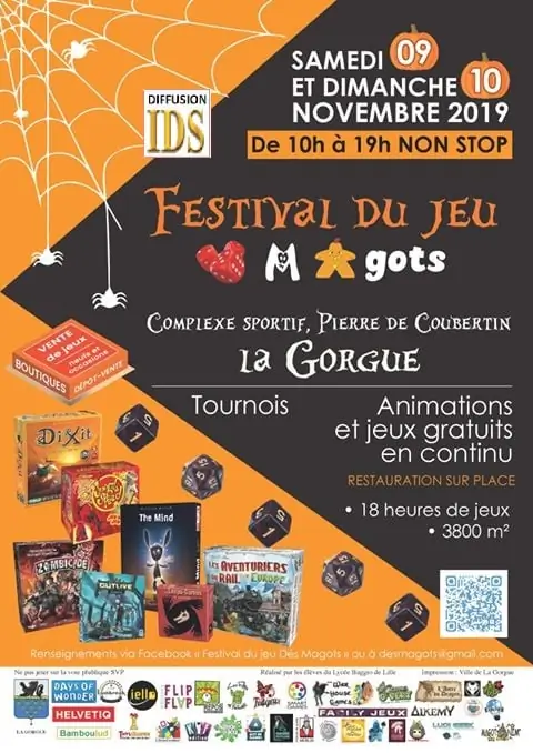 Affiche officielle Festival du jeu dÃ©s magots 2019