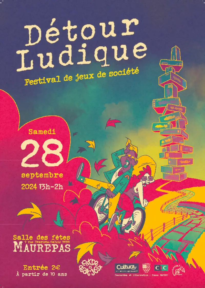 Affiche officielle Détour Ludique 2024