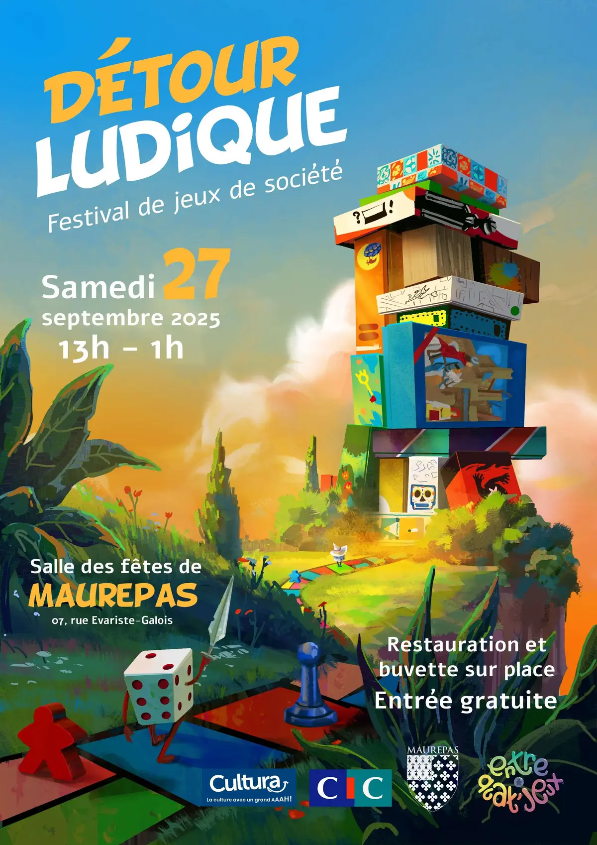 Official poster Détour Ludique 2025