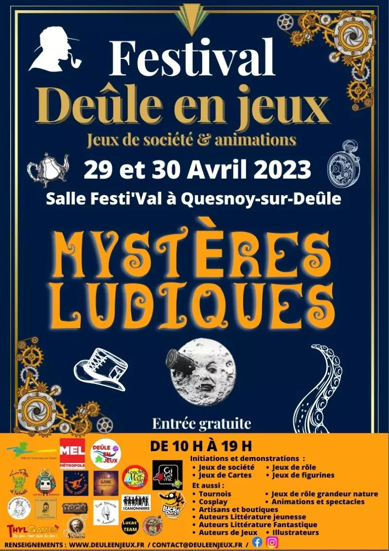 Affiche officielle Deûle en jeux 2023