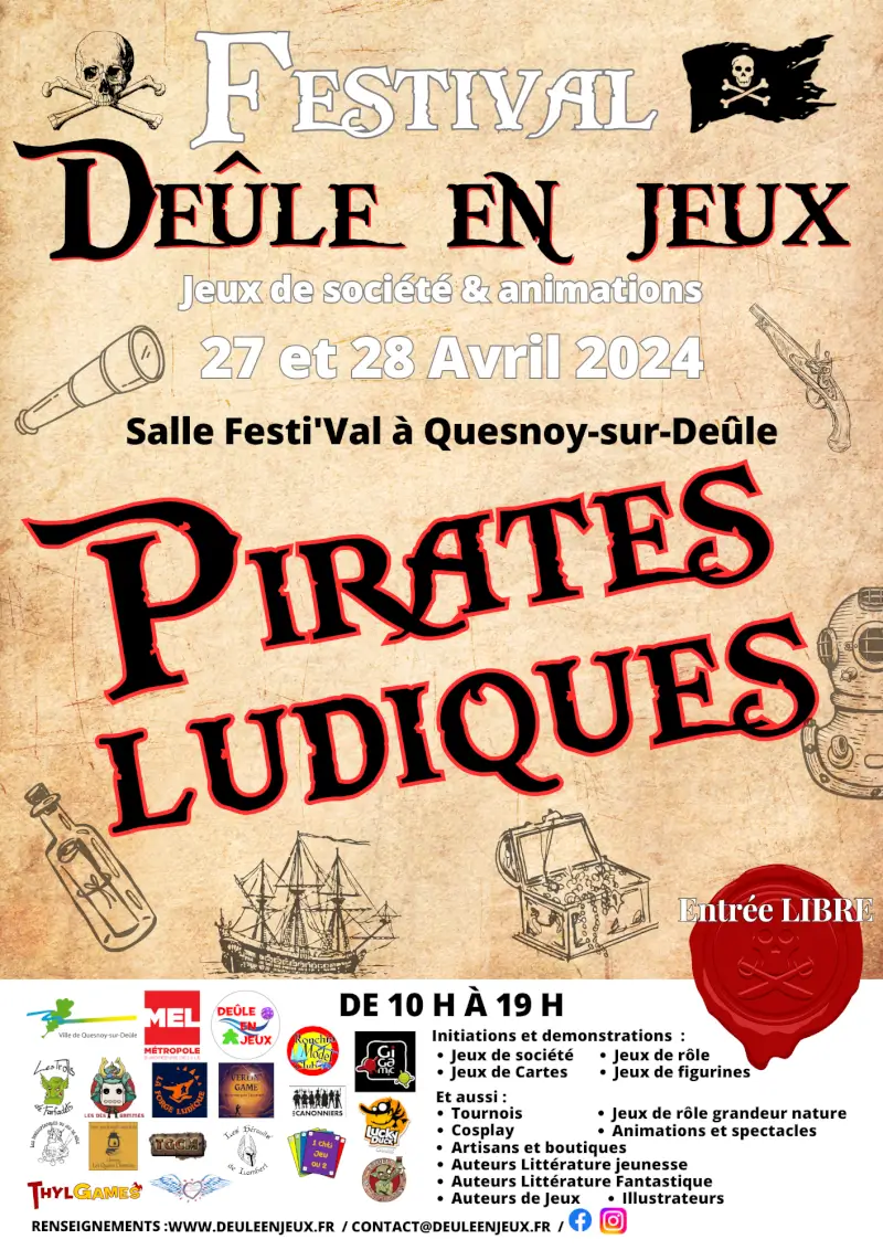 Affiche officielle Deûle en jeux 2024
