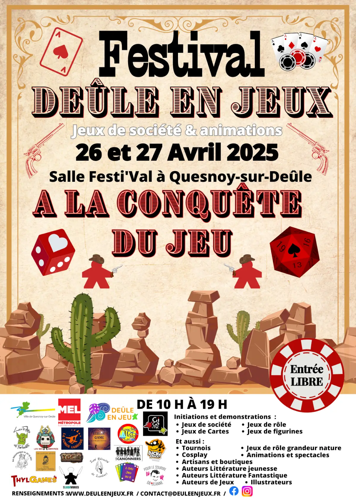Affiche officielle Deûle en jeux 2025