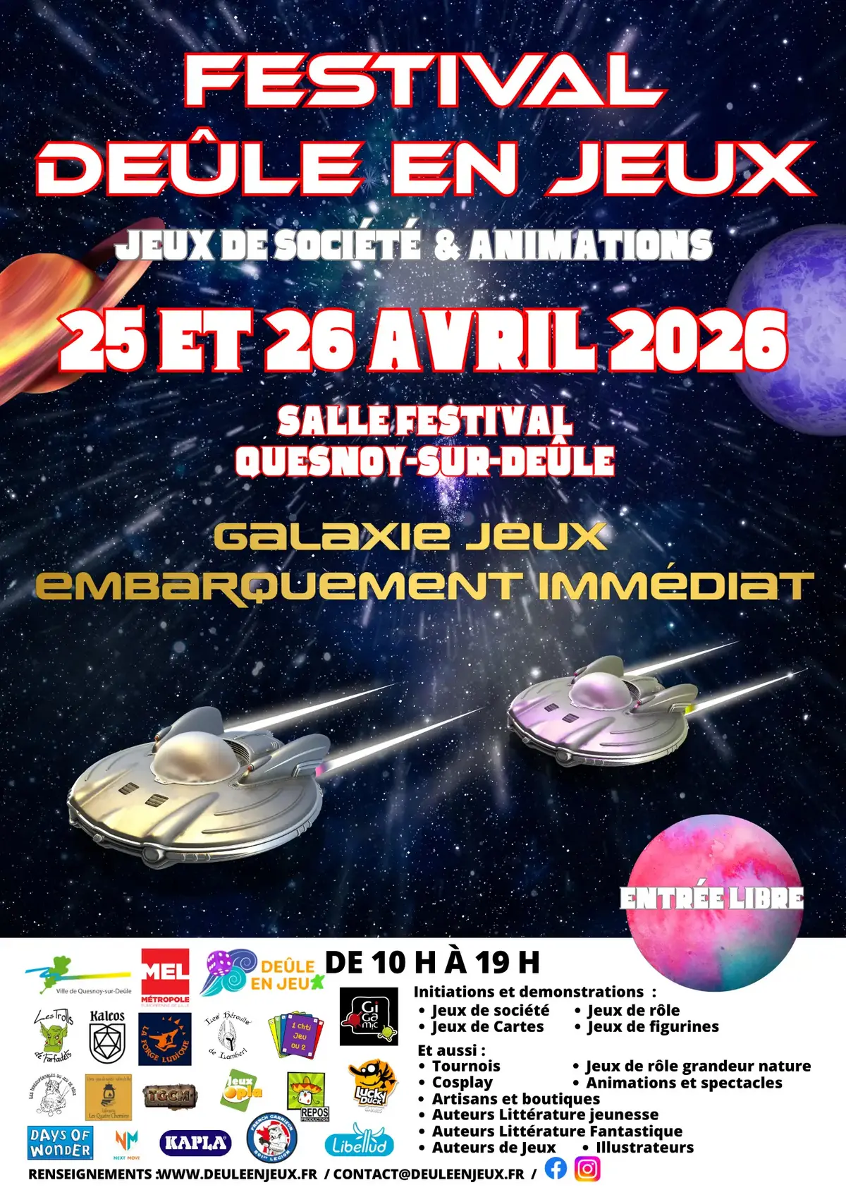 Affiche officielle Deûle en jeux 2026