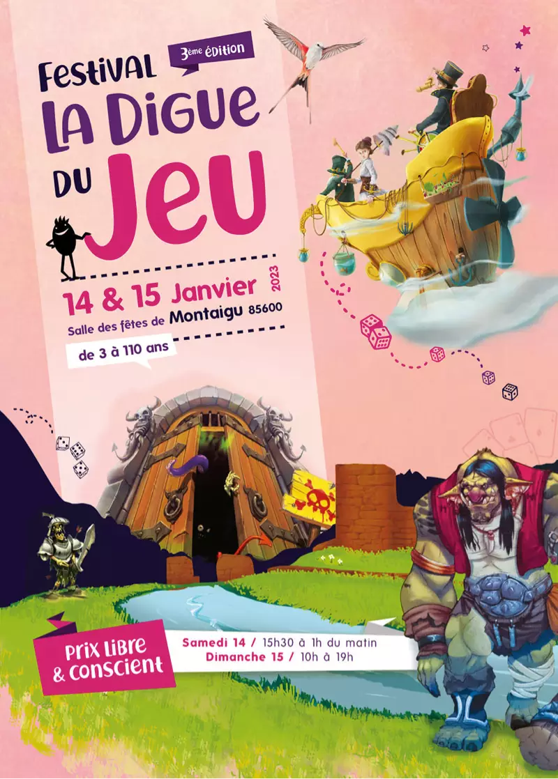 Official poster La digue du jeu 2023