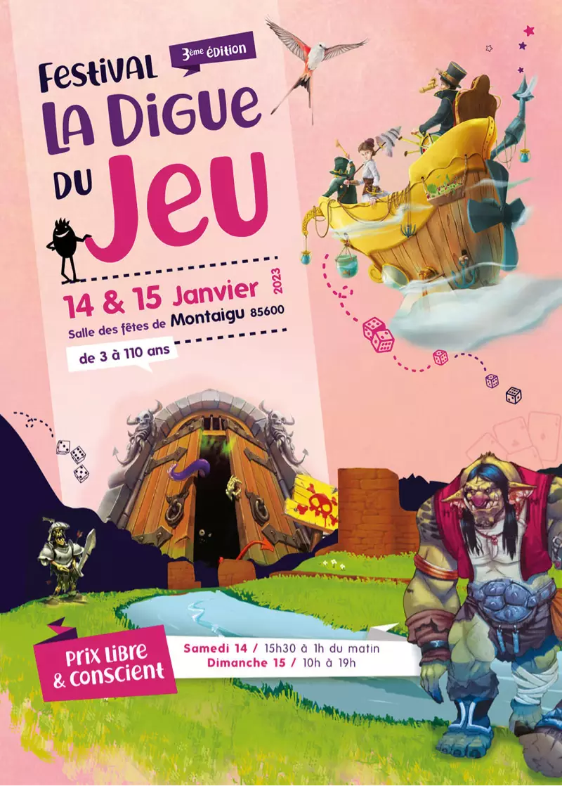 Affiche officielle La digue du jeu 2023