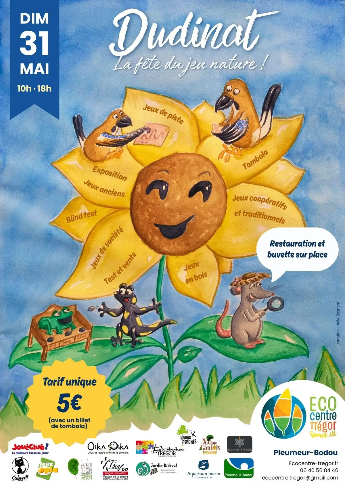 Affiche officielle Dudinat’, la fête du jeu Nature ! 2026