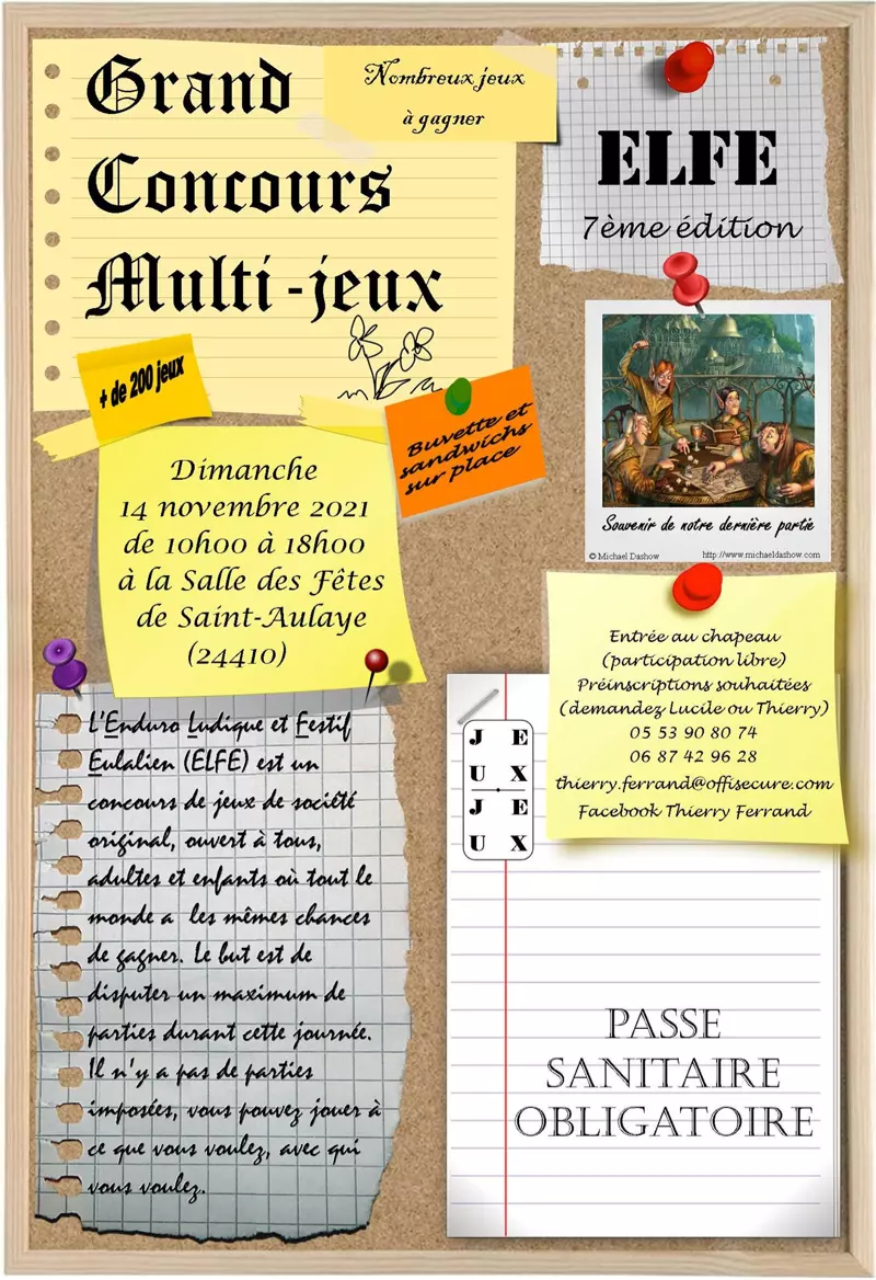 Affiche officielle Enduro Ludique Festival Eulalien · ELFE 2021