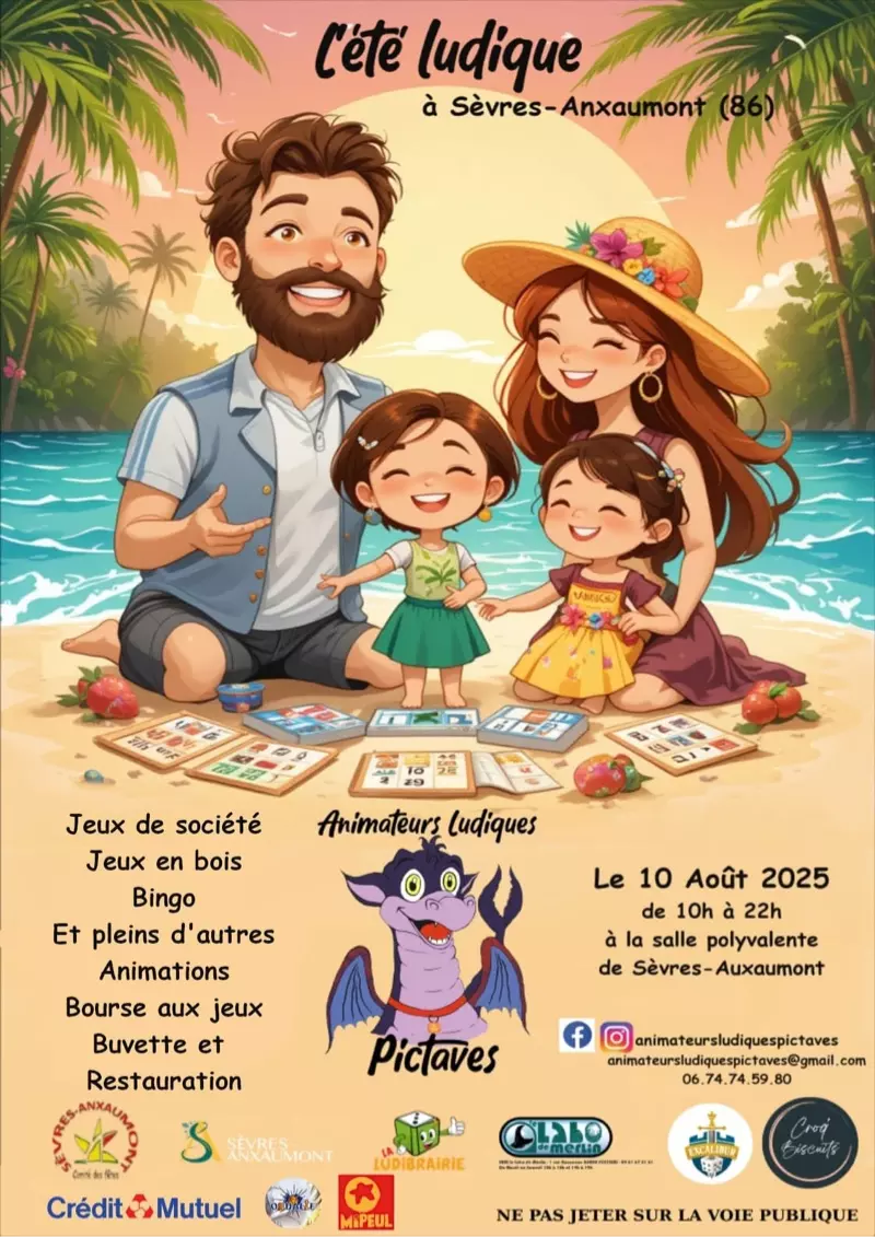 Affiche officielle L'été ludique 2025