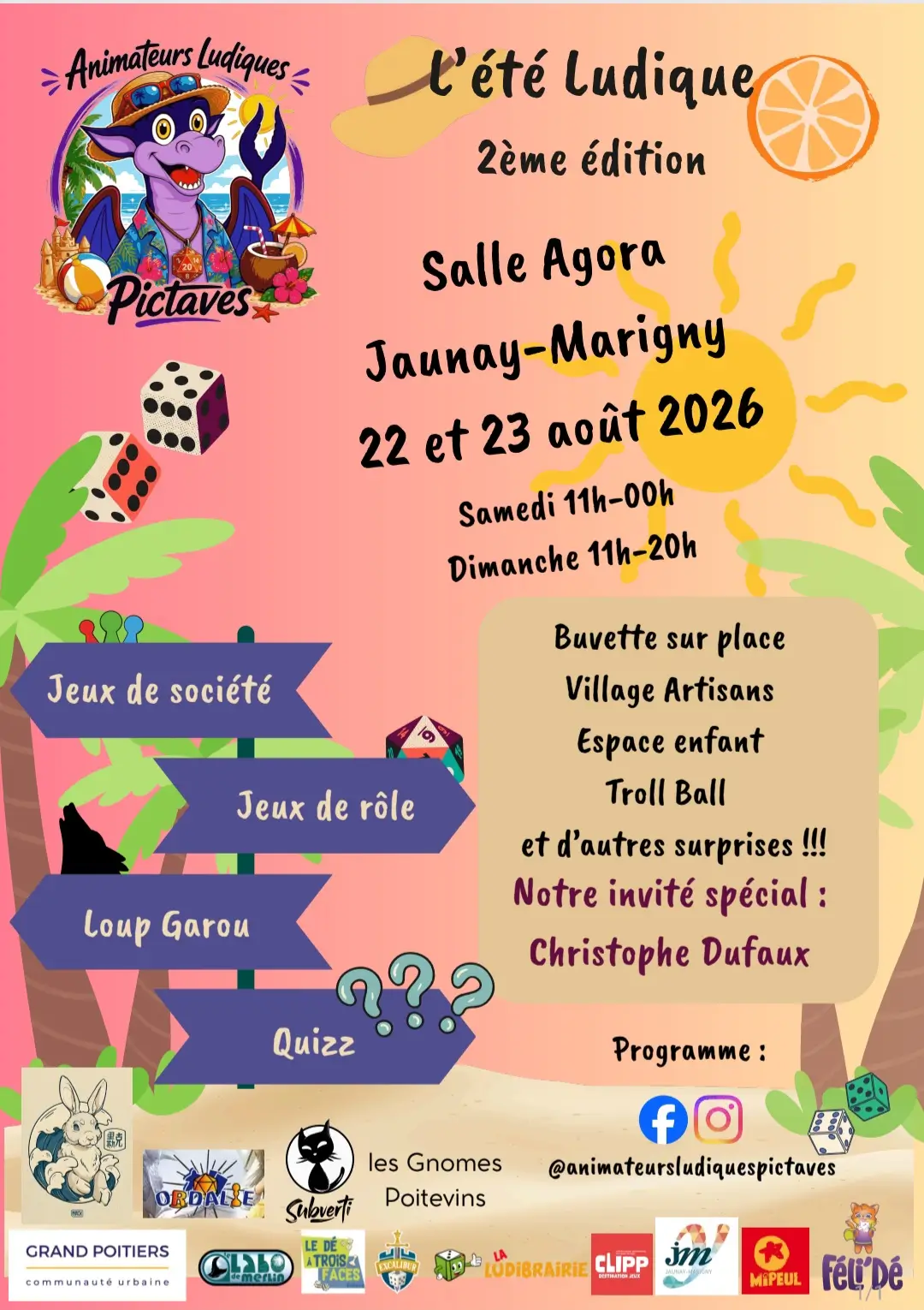 Affiche officielle L'été ludique 2026