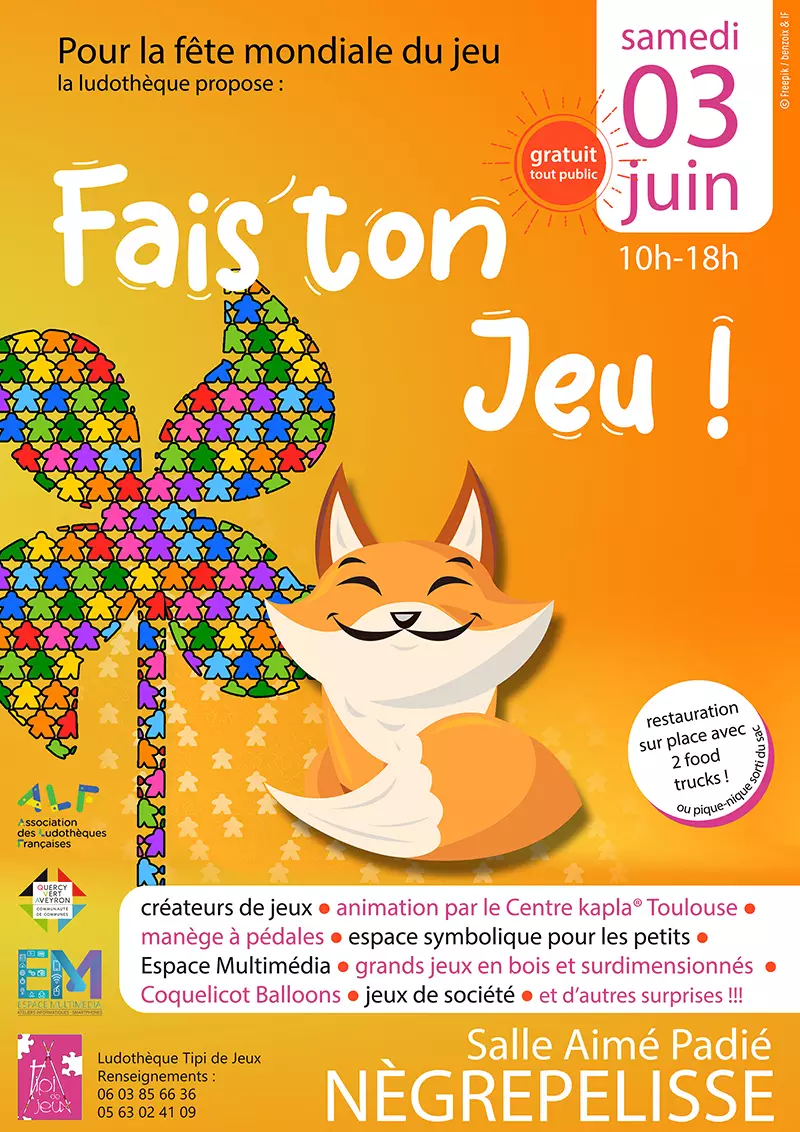 Affiche officielle Fais'ton Jeu ! 2023