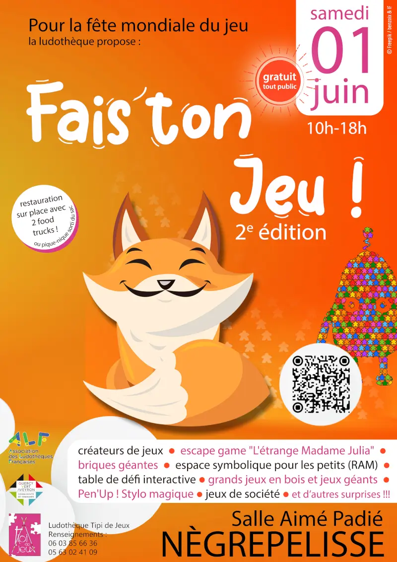 Affiche officielle Fais'ton Jeu ! 2024