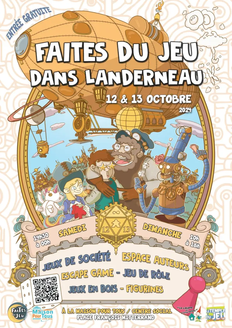 Affiche officielle Faites du jeu dans Landerneau 2024