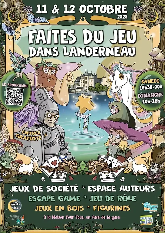 Affiche officielle Faites du jeu dans Landerneau 2025
