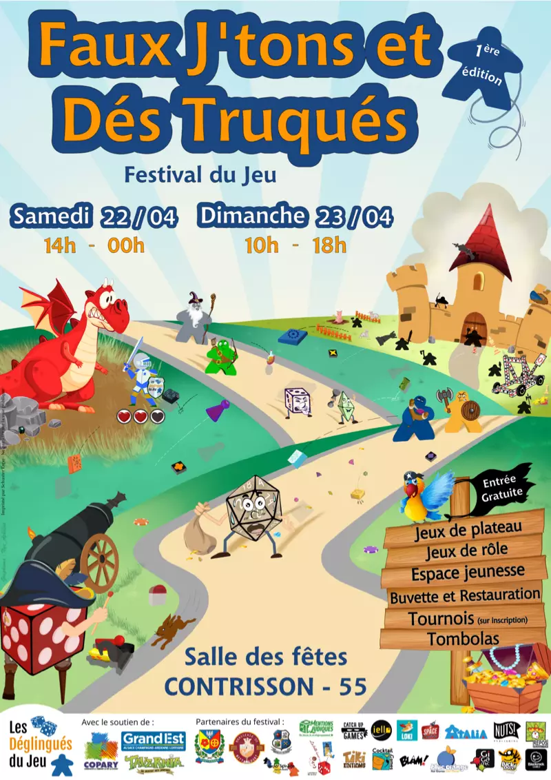 Affiche officielle Faux j'tons et Dés Truqués 2023