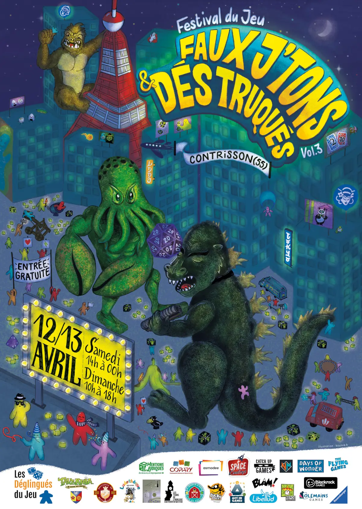 Affiche officielle Faux j'tons et Dés Truqués 2025