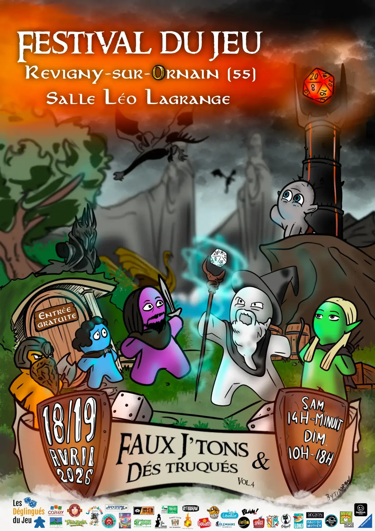 Affiche officielle Faux j'tons et Dés Truqués 2026
