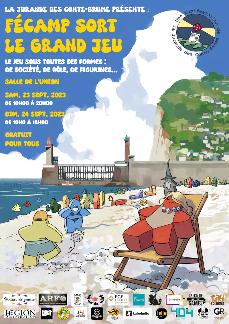 Affiche officielle Fécamp sort le grand jeu 2023