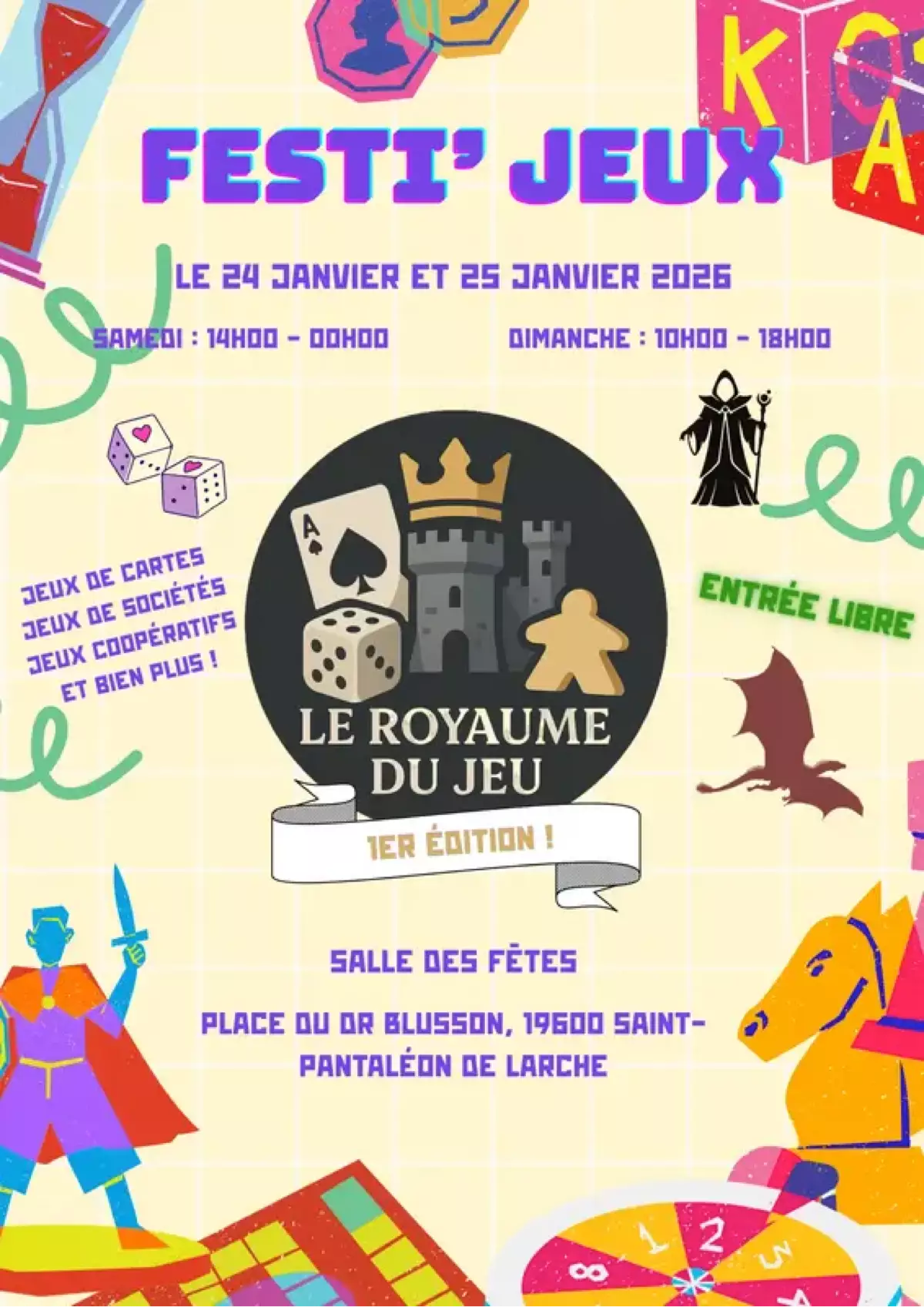 Affiche officielle Festi' jeux 2026