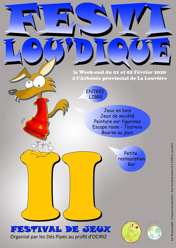 Affiche officielle Festi Lou'Dique 2020