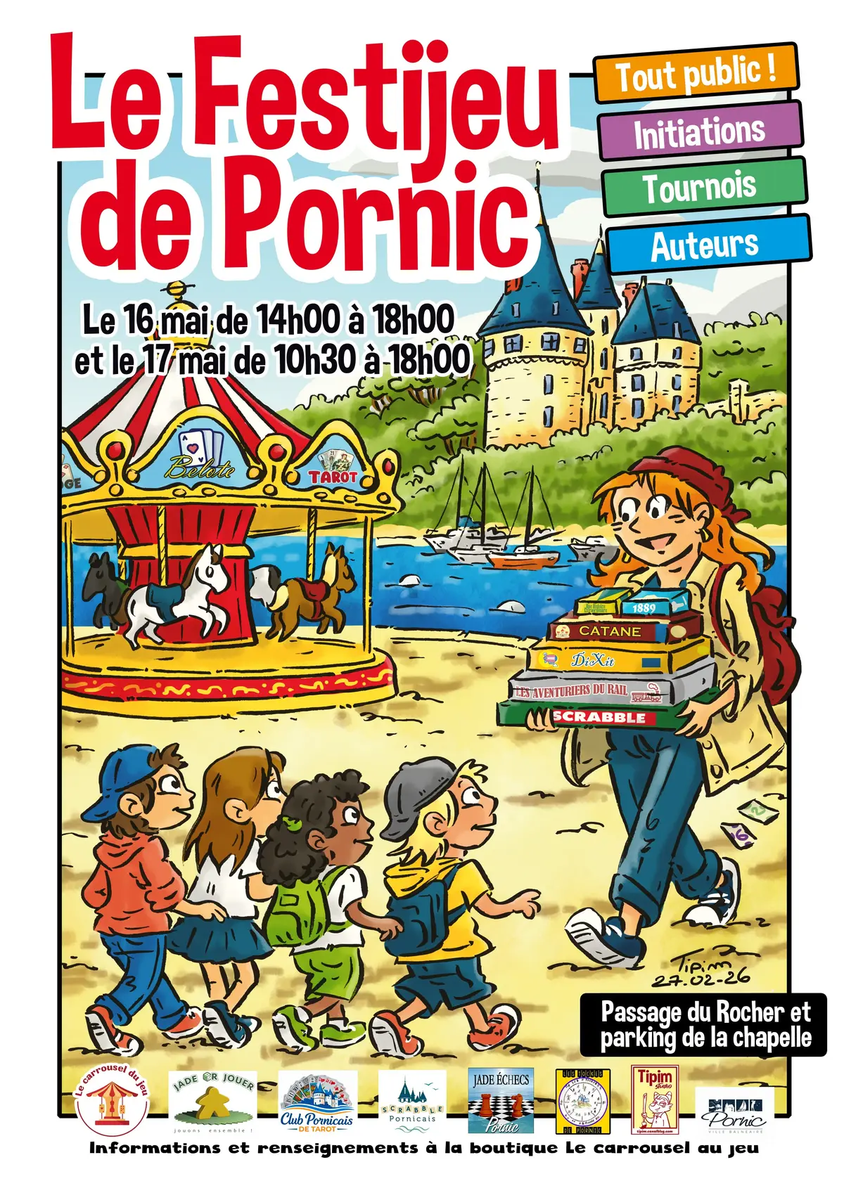 Affiche officielle Le festijeu de Pornic 2026