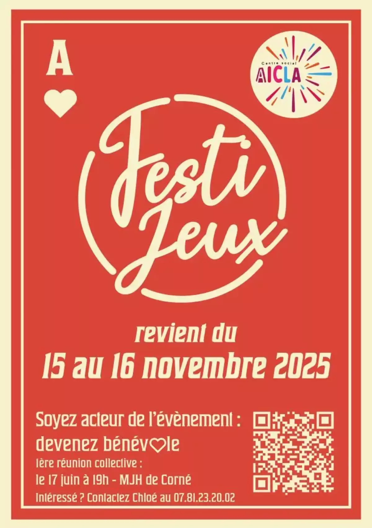 Official poster Festi'Jeux 2025