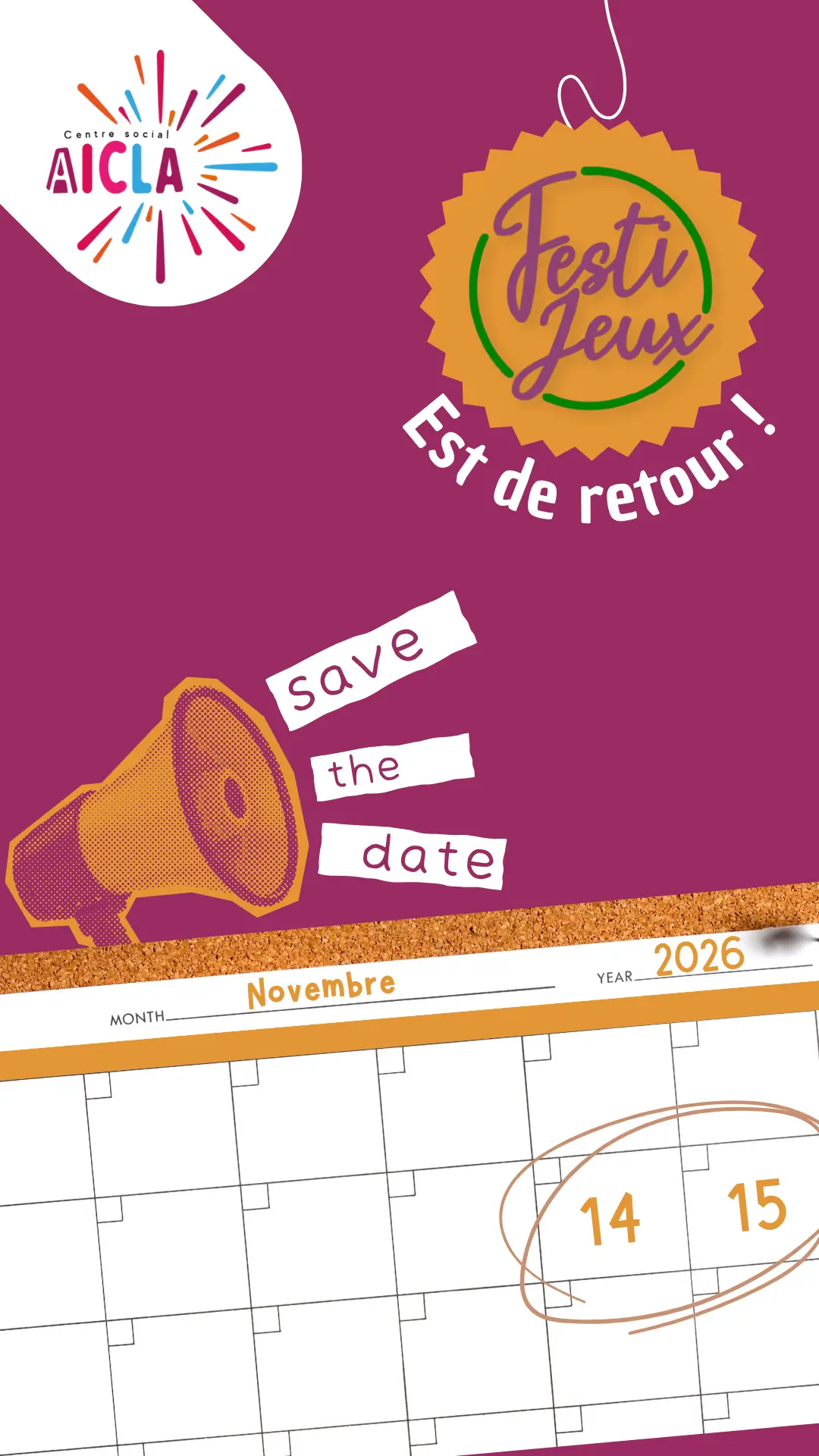 Official poster Festi'Jeux 2026