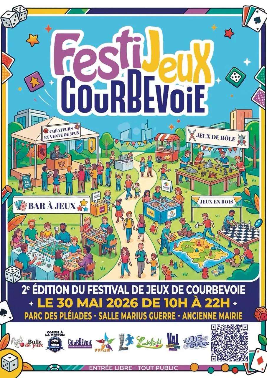 Affiche officielle Festijeux Courbevoie 2026