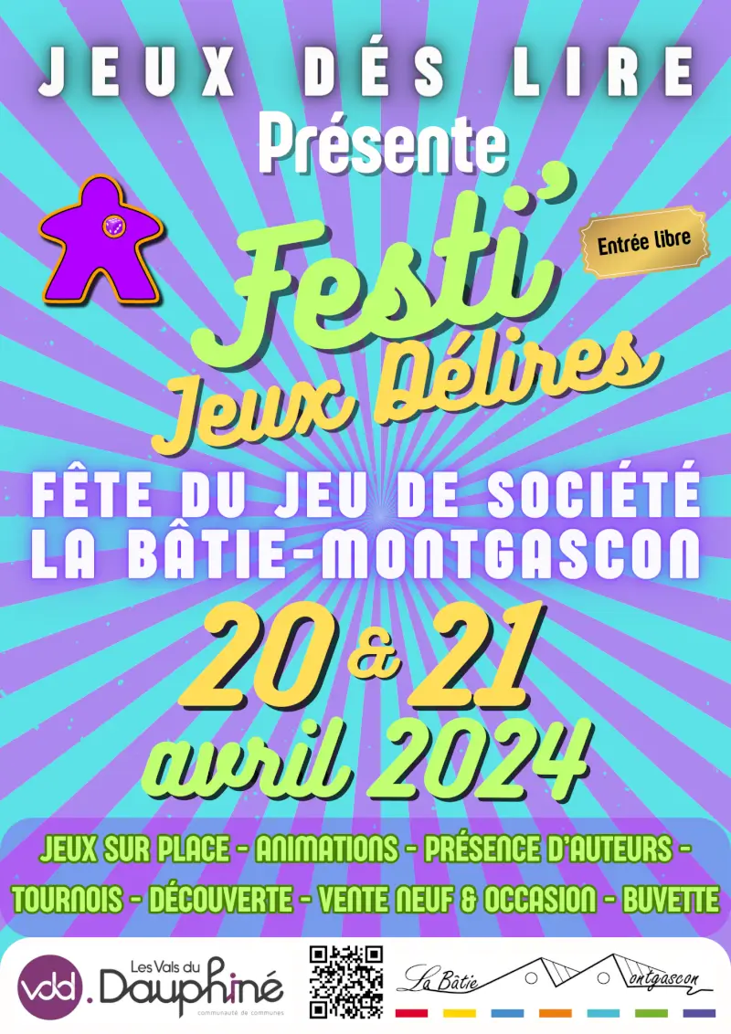 Official poster Festi'Jeux Délires 2024