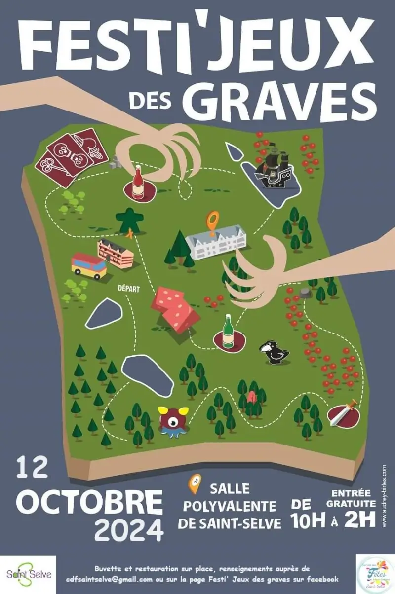 Affiche officielle Festi’jeux des Graves 2024
