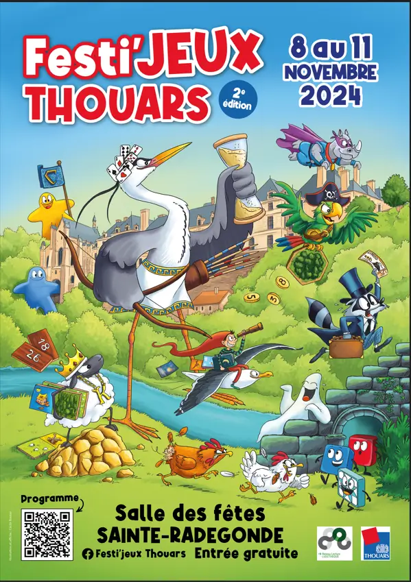 Affiche officielle Festi'jeux Thouars 2024