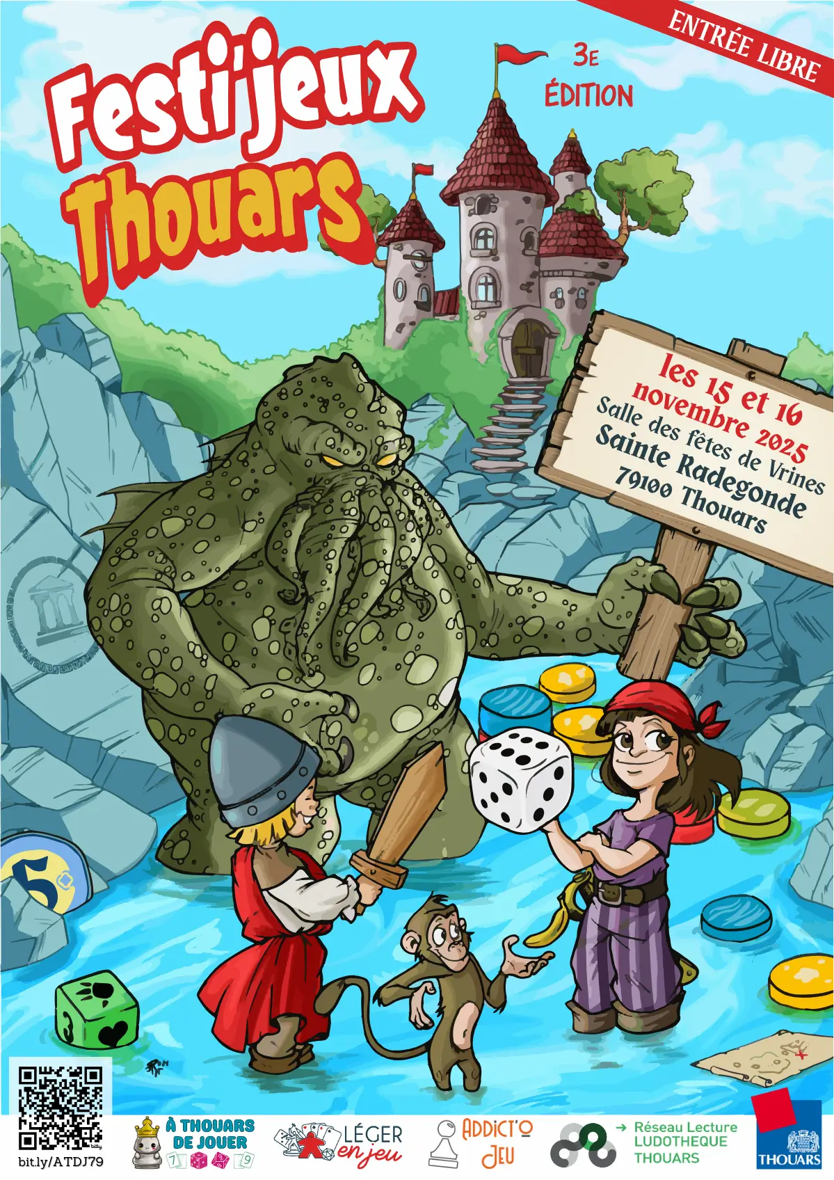 Affiche officielle Festi'jeux Thouars 2025