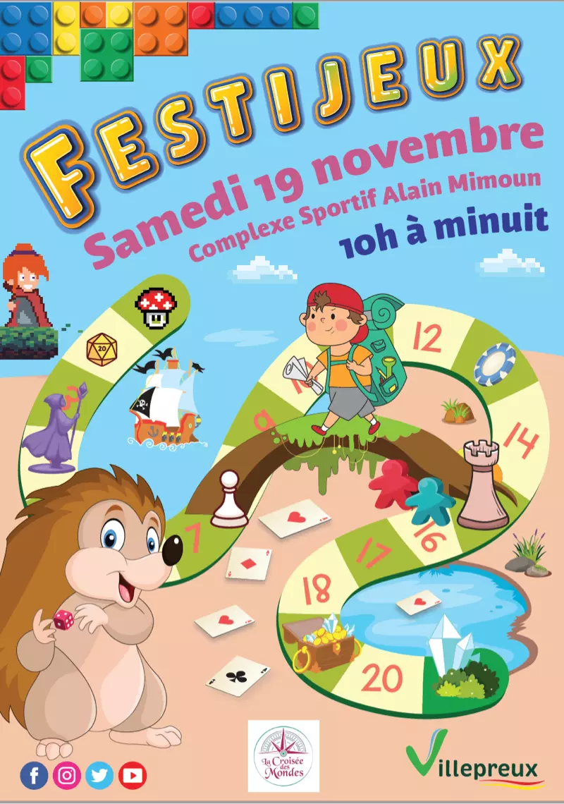 Affiche officielle Festijeux de Villepreux 2022