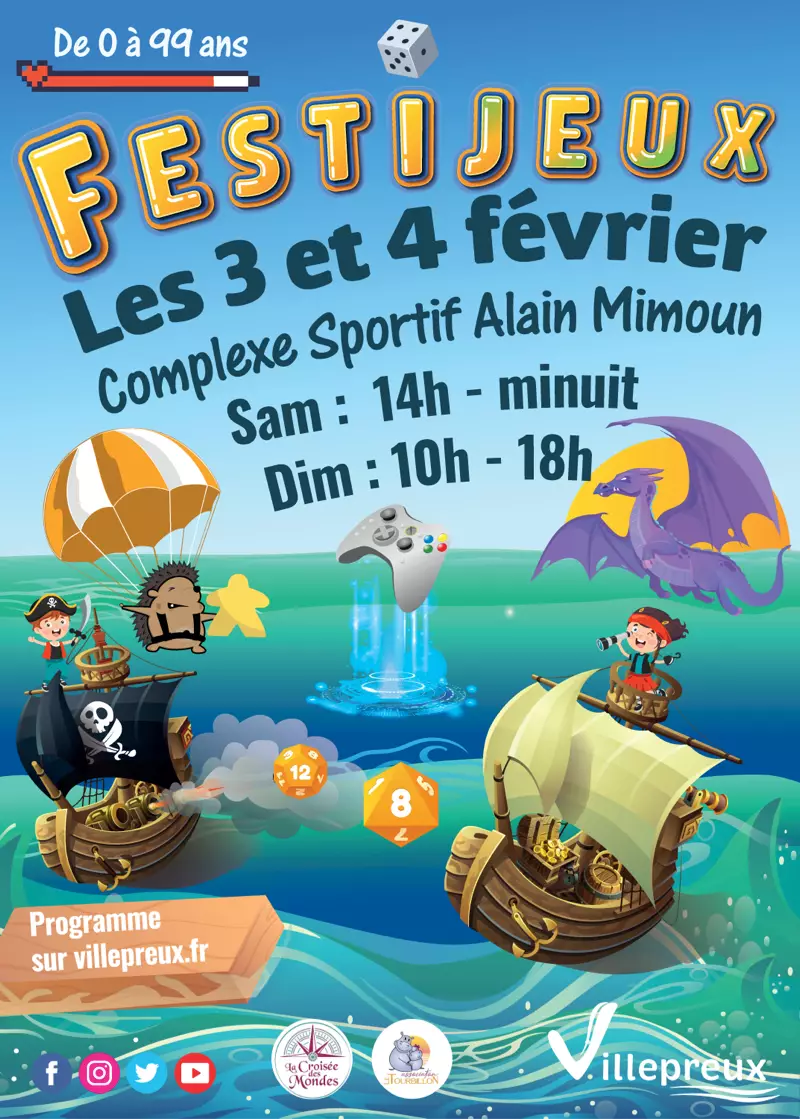 Affiche officielle Festijeux de Villepreux 2024