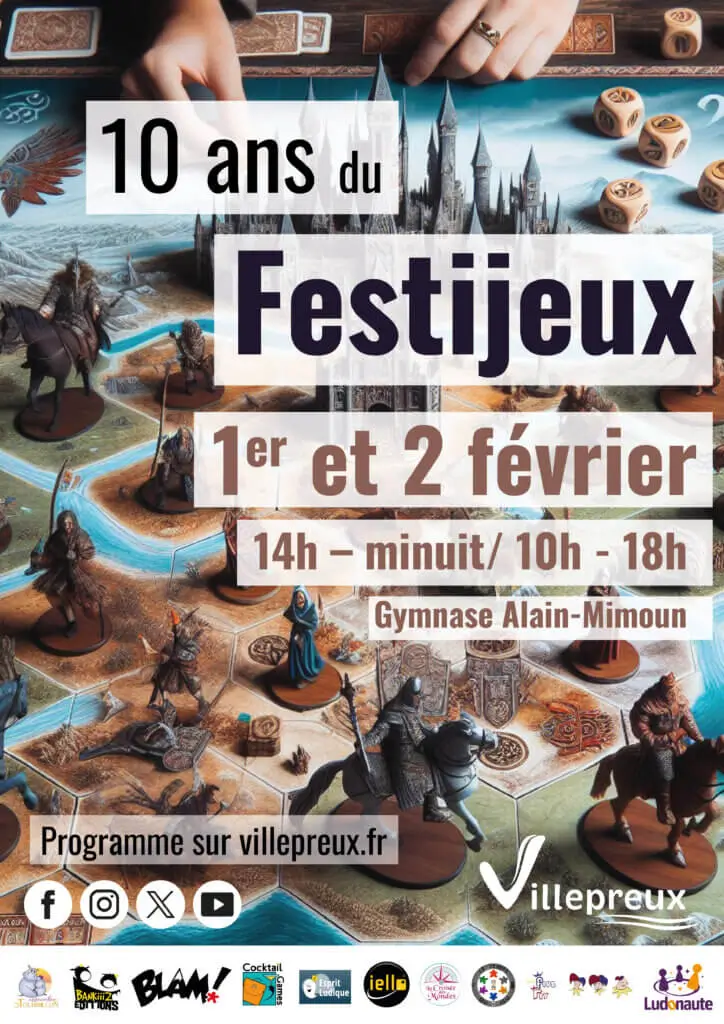 Affiche officielle Festijeux de Villepreux 2025