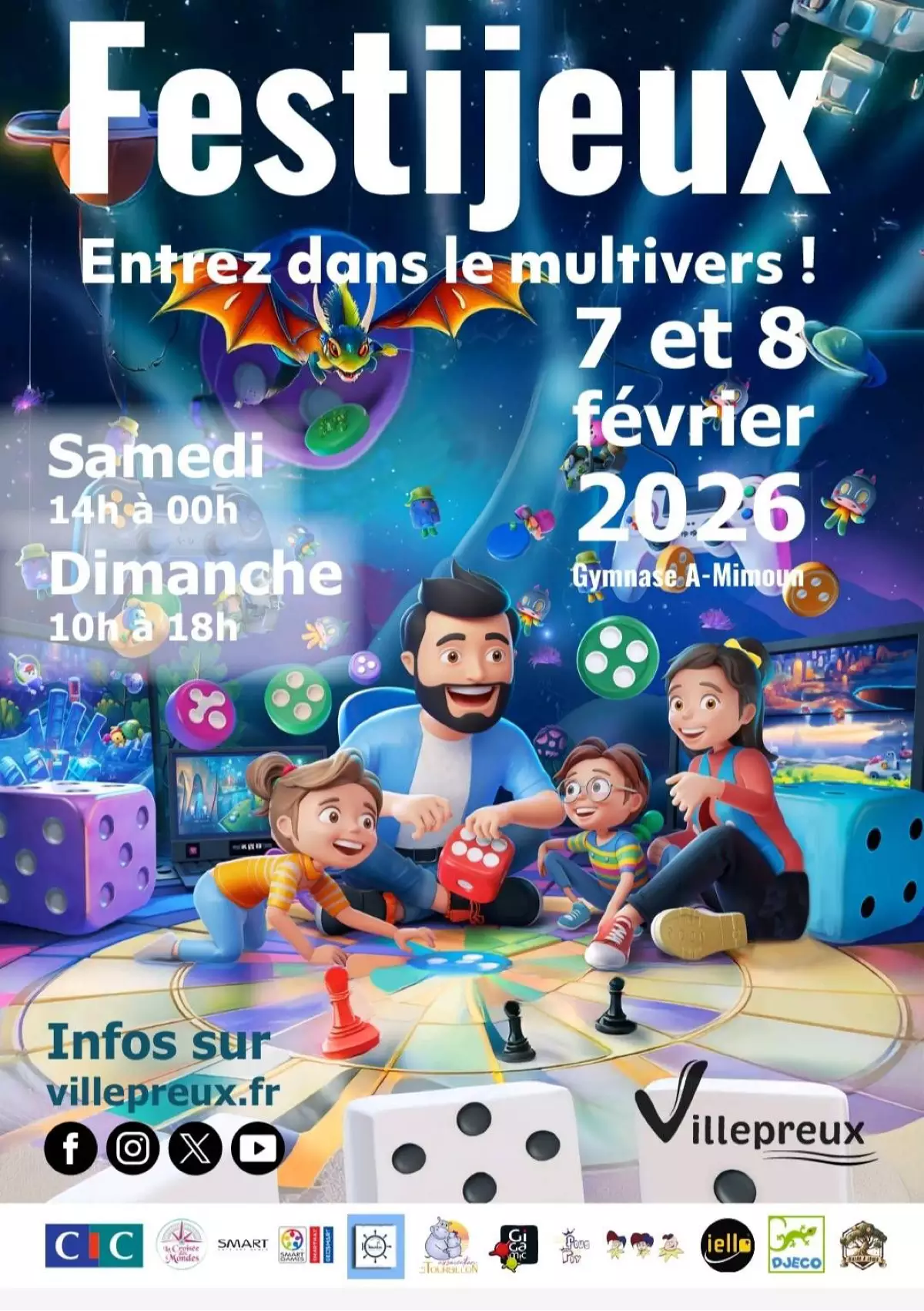 Affiche officielle Festijeux de Villepreux 2026