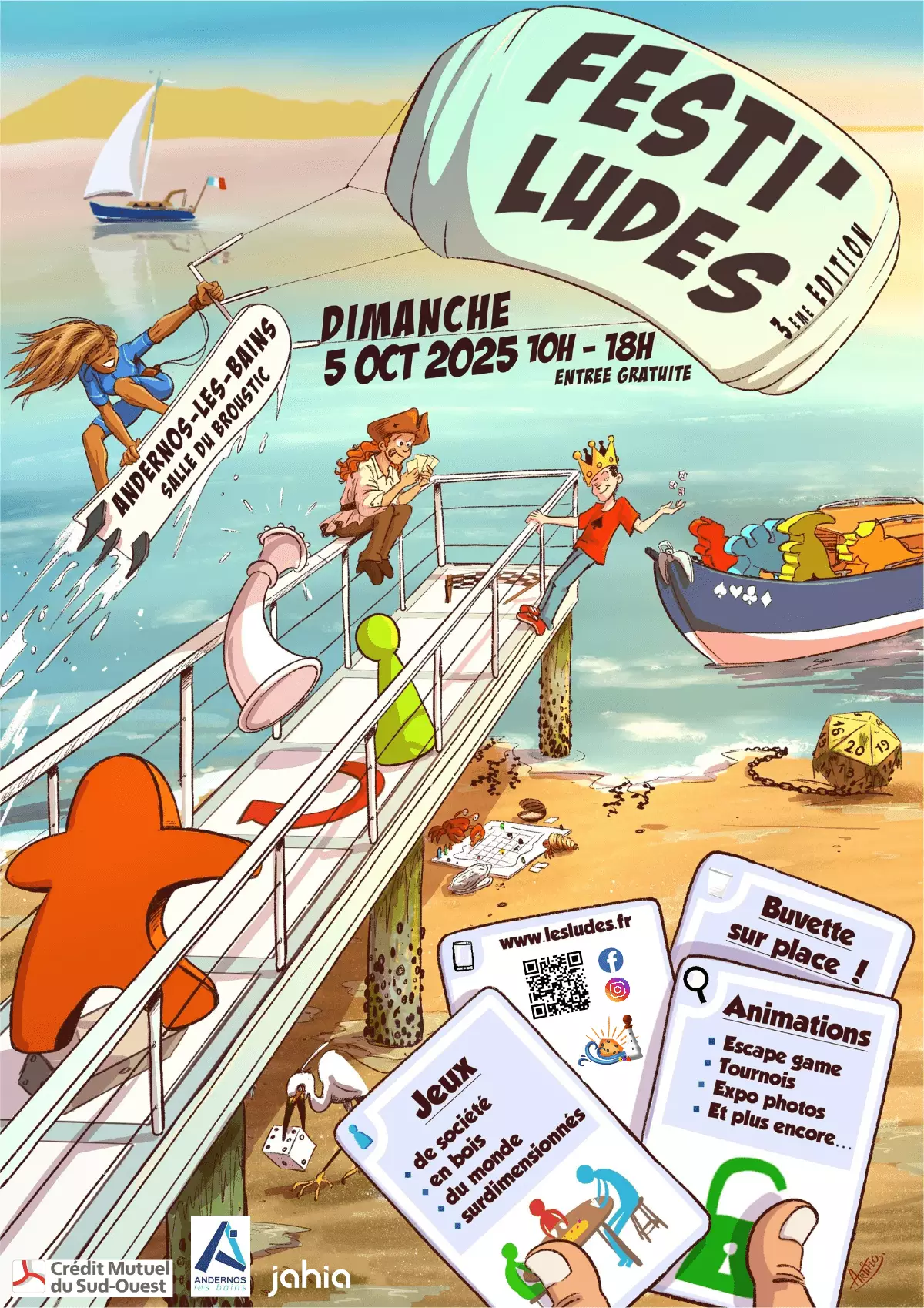 Affiche officielle Festi'ludes 2025