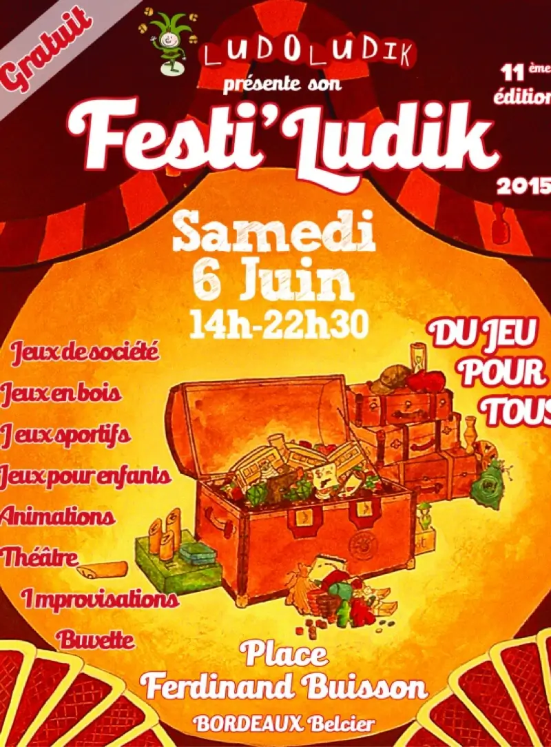 Affiche officielle Festi'Ludik 2015