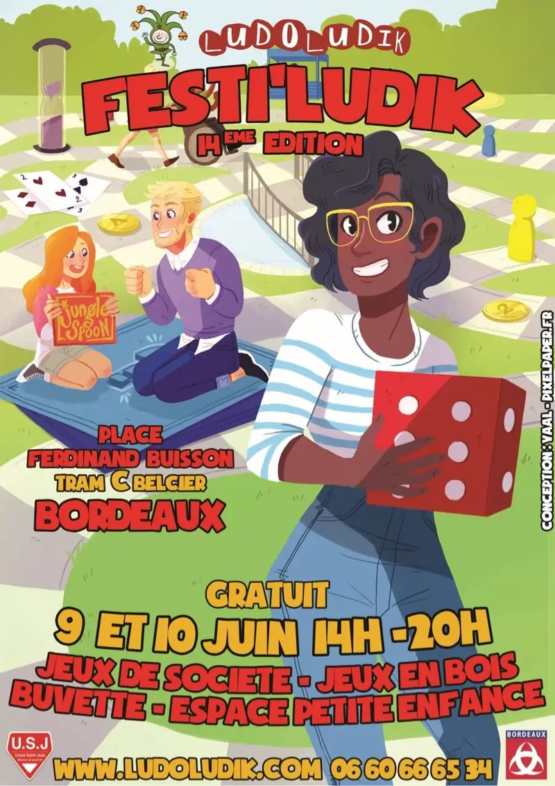 Affiche officielle Festi'Ludik 2018