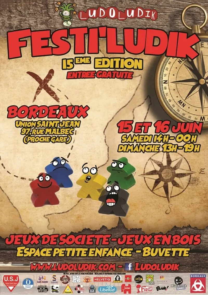 Affiche officielle Festi'Ludik 2019