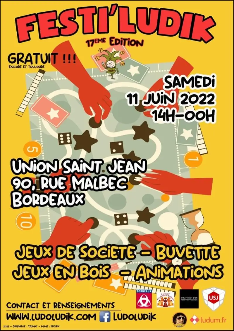 Affiche officielle Festi'Ludik 2022