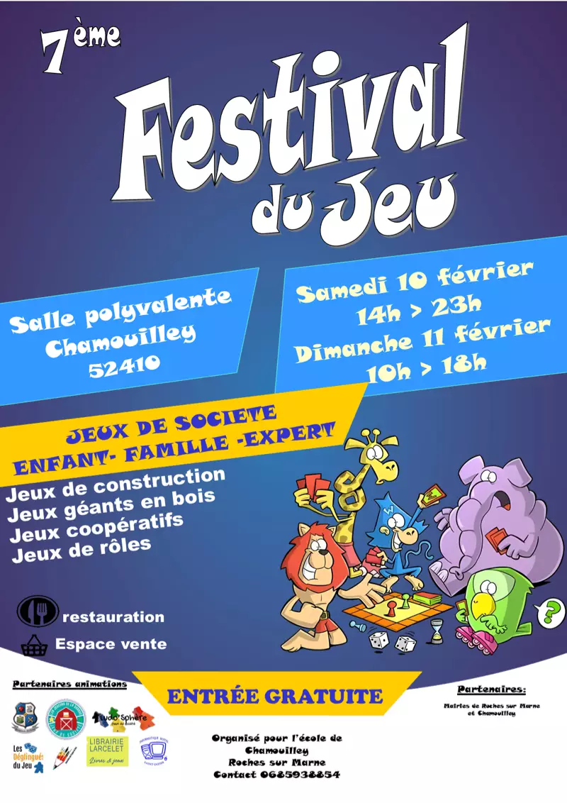 Official poster Festival du jeu de Chamouilley 2024