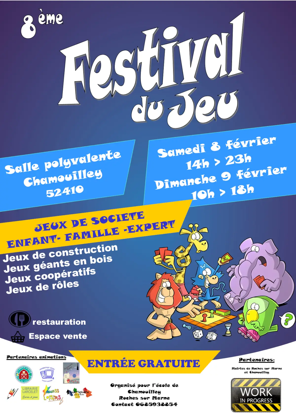 Official poster Festival du jeu de Chamouilley 2025