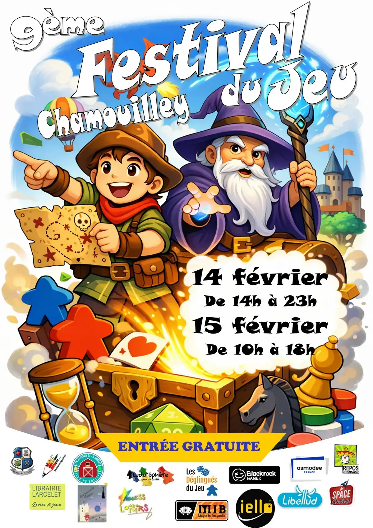Affiche officielle Festival du jeu de Chamouilley 2026