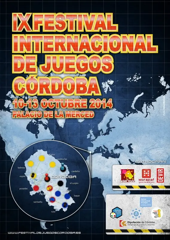 Affiche officielle Festival Internacional de juegos de Cordoba 2.0 2014