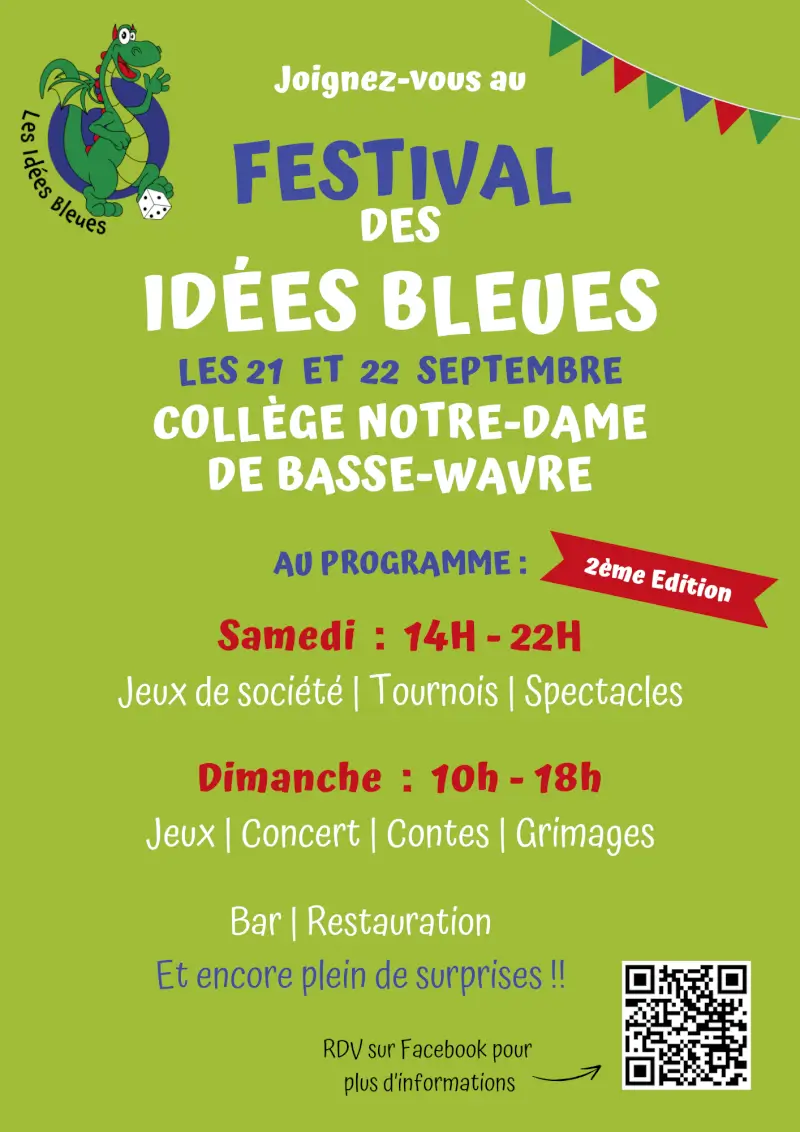 Official poster Festival des Idées Bleues 2024