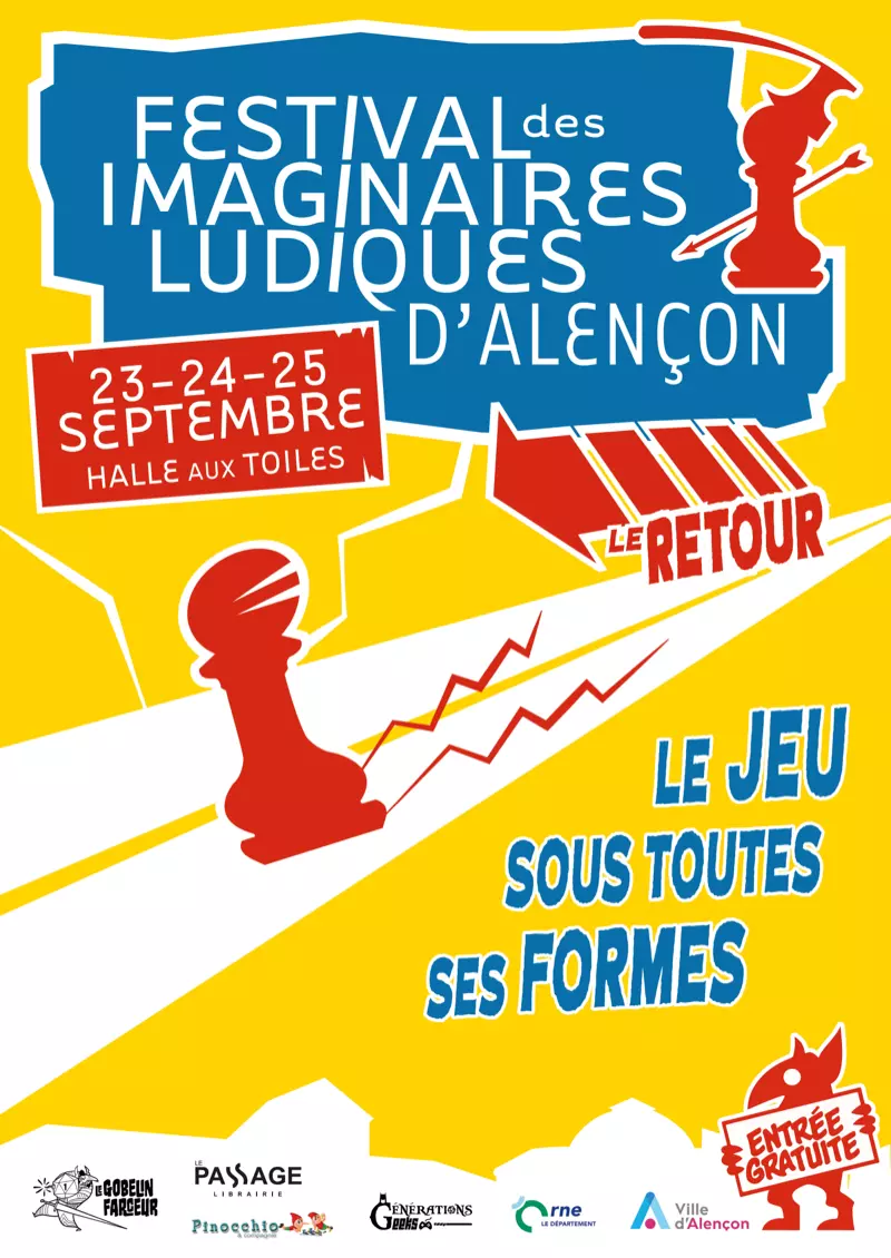 Affiche officielle Festival des Imaginaires Ludiques d'Alençon 2022