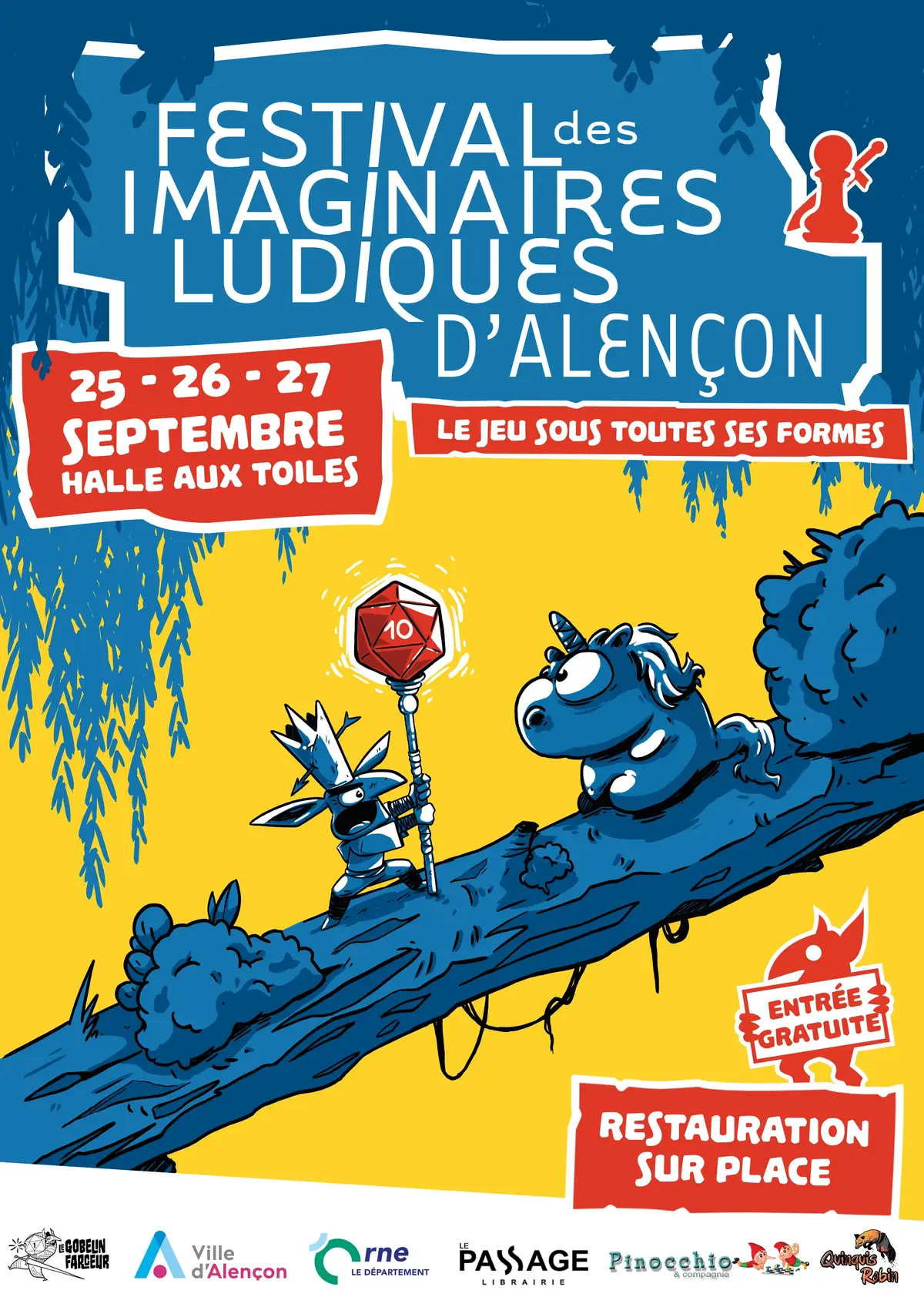 Affiche officielle Festival des Imaginaires Ludiques d'Alençon 2026